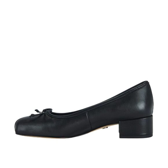 Sam Edelman Rosa Flats in Black Leather 8.5 with Box Womens Low Heels Pumps - Picture 4 of 14